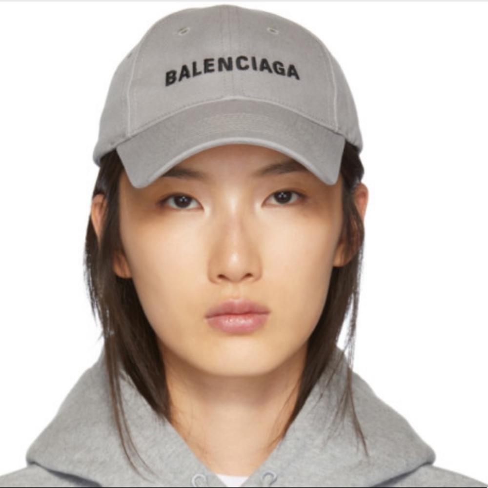 Balenciaga Grey Logo Cap
